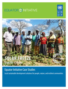 SOLAR FREEZE Republic of Kenya