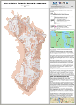 Mercer Island Seismic Hazard Assessment Geomapnw.Ess.Washington.Edu 0 0.5 1 by Kathy G