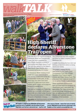 High Sheriff Declares Alverstone Trail Open