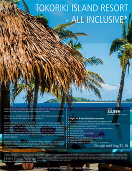 Tokoriki Island Resort - All Inclusive*