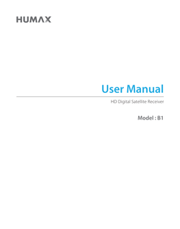 User Manual HD Digital Satellite Receiver