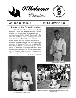 Volume 8 Issue 1 1St Quarter 2008