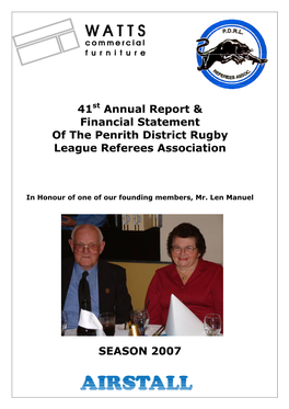 41St Annual Report 2007