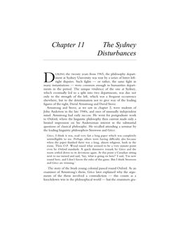 Chapter 11 the Sydney Disturbances