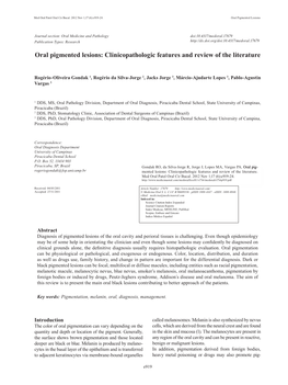 Oral Pigmented Lesions
