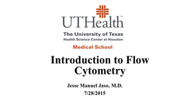 Introduction to Flow Cytometry