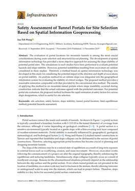 Safety Assessment of Tunnel Portals for Site Selection Based on Spatial Information Geoprocessing