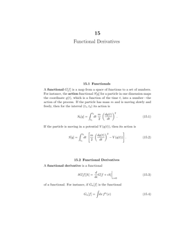 15 Functional Derivatives