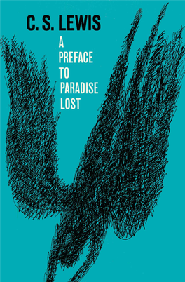 A Preface to Paradise Lost