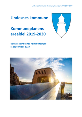 Lindesnes Kommune Kommuneplanens Arealdel 2019