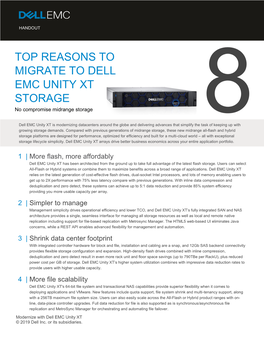 Dell EMC Unity XT Top Reasons to Modernizw