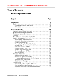E89 Complete Vehicle