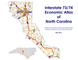 Interstate 73/74 Economic Atlas of North Carolina