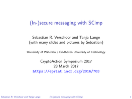 (In-)Secure Messaging with Scimp