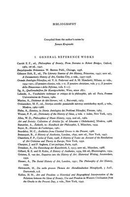 BIBLIOGRAPHY Compiled from the Author's Notes by Janusz Krajewski