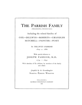 The Parrish Family [Philadelphia, Pennsylvania]