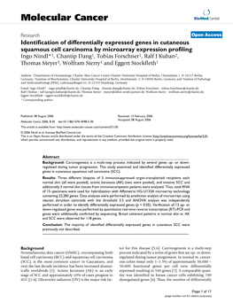 Viewed and Published Immediately Upon Acceptance Cited in Pubmed and Archived on Pubmed Central Yours — You Keep the Copyright