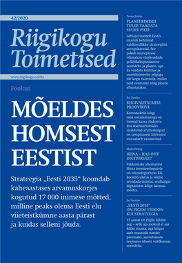 Mõeldes Homsest Eestist