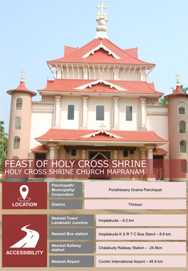 Feast of Holy Cross Shrine Holy Cross Shrine Church Mapranam