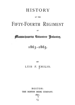 History of the Fifty-Fourth Regiment of Massachusetts Volunteer Infantry