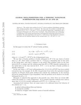 Global Well-Posedness for a Periodic Nonlinear Schrödinger Equation In