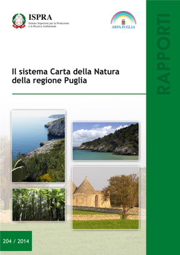 Il Sistema Carta Della Natura Della Regione Puglia