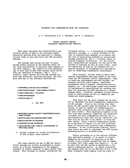 Microwave Data Transmission Using Aml Techniques A. H