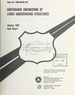 Earthquake Engineering of Large Underground Structures