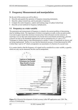 5 Frequency Measurement and Manipulation