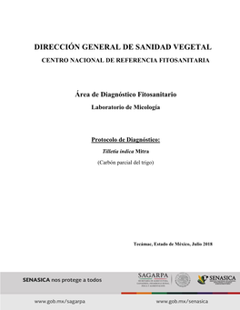 Dirección General De Sanidad Vegetal Centro Nacional De Referencia Fitosanitaria