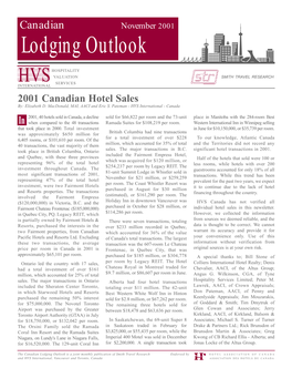 Canadian Lodging Outlook