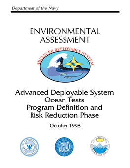 Advanced Deployable System Environmental Assessment