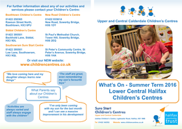 Lower Central Halifax Children's Centres