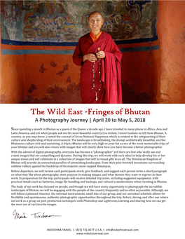 Fringes of Bhutan a Photography Journey | April 20 to May 5, 2018