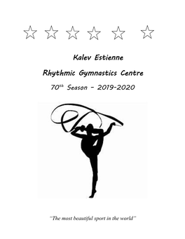 Kalev Estienne Rhythmic Gymnastics Centres 3 Pebble Beach Gate Thornhill, on L3T 1T8