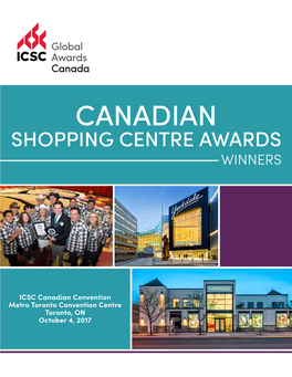 Canadian Shopping Centre Awards Winners