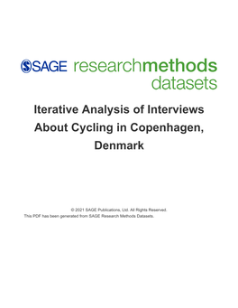 Iterative Analysis of Interviews About Cycling in Copenhagen, Denmark