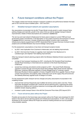 4. Future Transport Conditions Without the Project