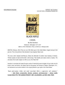 BLACK RIFLE Press Release