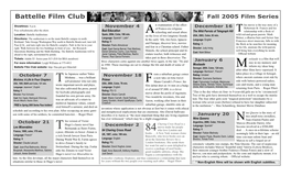 Fall 2005 Film Series Battelle Film