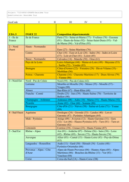 1 Geocode I II III IV V UDA 5 INSEE 22 Composition Départementale 1