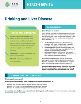 Drinking and Liver Disease