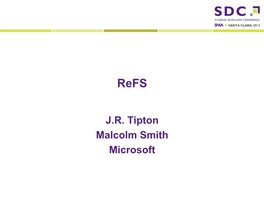 J.R. Tipton Malcolm Smith Microsoft