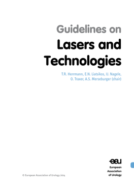 Guidelines on Lasers and Technologies T.R