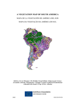 A Vegetation Map of South America