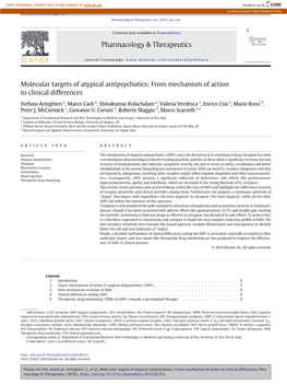 Molecular Targets of Atypical Antipsychotics: from Mechanism of Action to Clinical Differences