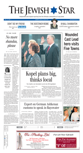 Kopel Plans Big, Thinks Local