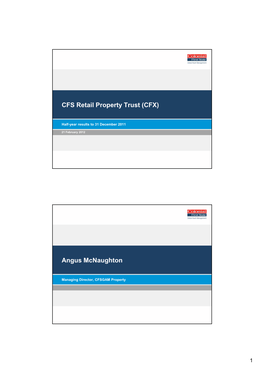 CFS Retail Property Trust (CFX)