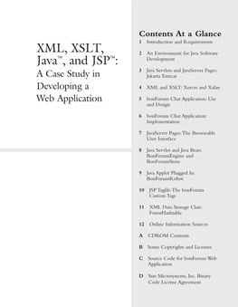 XML, XSLT, Java™, and JSP™