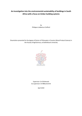 An Investigation Into the Environmental Sustainability of Buildings in South Africa with a Focus on Timber Building Systems